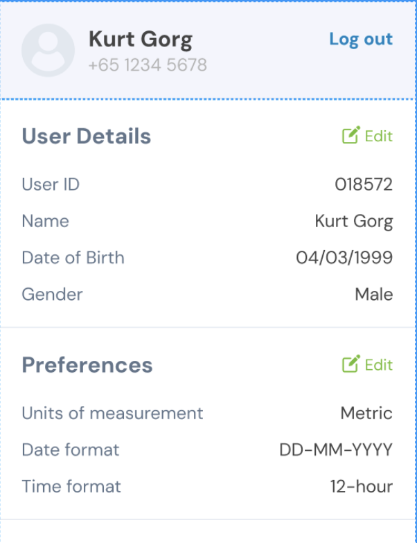 Logout of Mobile App